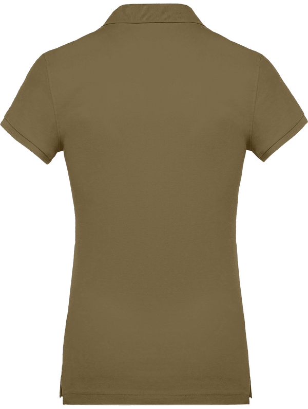 Polo femme pique classic asquith fox dos Khaki