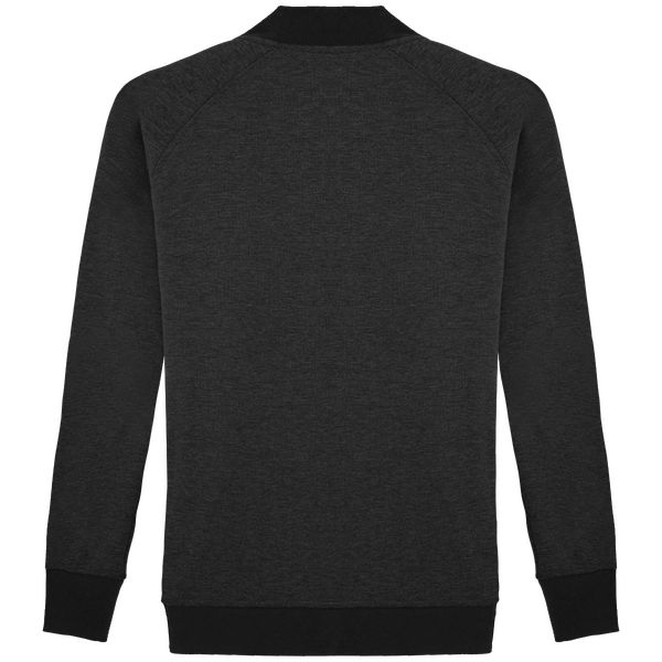 Blouson bomber bicolore stanley stella bound dos Dark Heather Grey / Bound Black