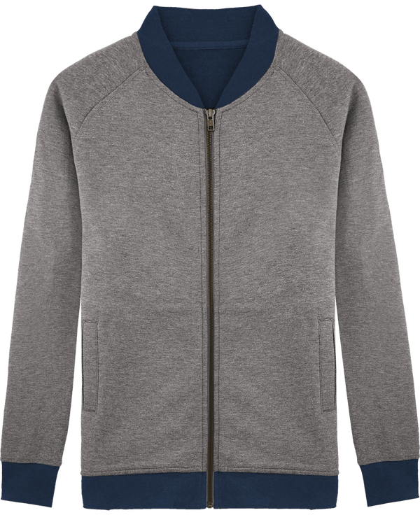 Blouson bomber bicolore stanley stella bound face Mid Heather Grey / Bound Navy