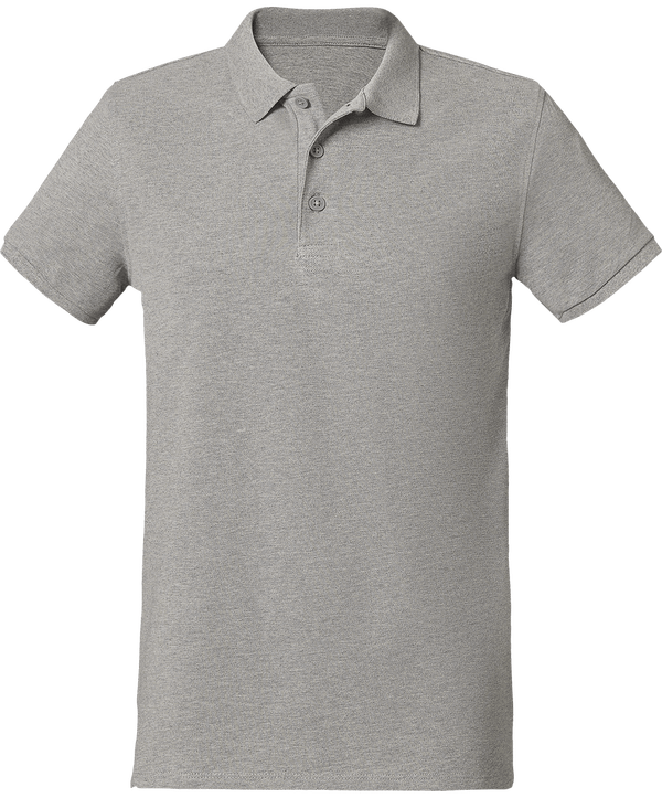 Polo bio homme stanley competes face Heather Grey