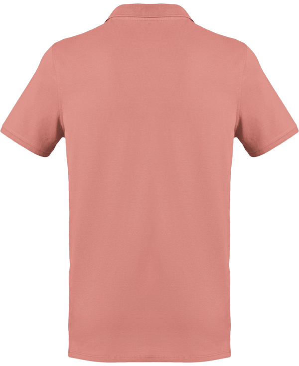 Polo bio homme stanley competes dos Flamingo Pink