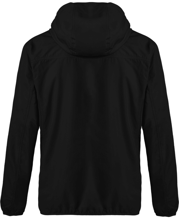 Coupe vent leger capuche homme stanley breaks dos Black