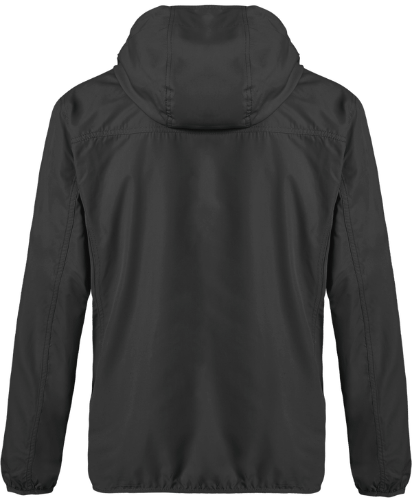 Coupe vent leger capuche homme stanley breaks dos Anthracite
