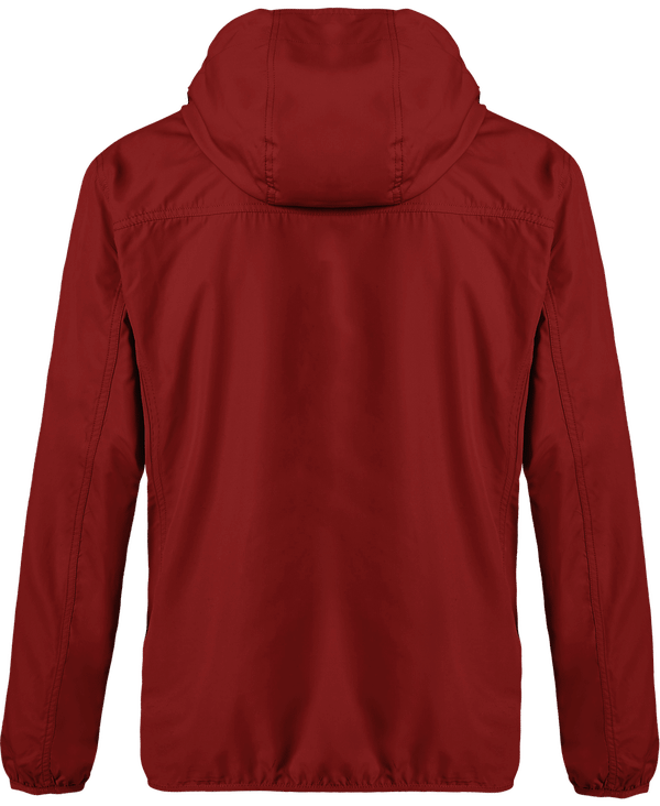 Coupe vent leger capuche homme stanley breaks dos Red
