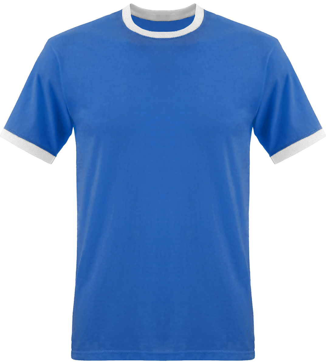 T-shirt Homme coutures contrastées personnalisé | Tunetoo Royal Blue / White