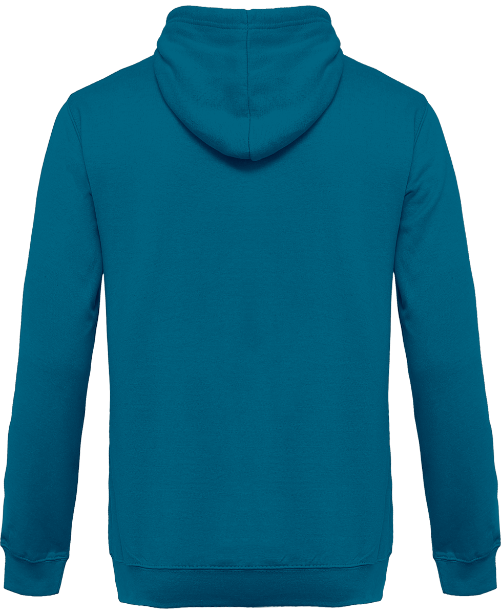 Customizable Zippered Bicolore Sweatshirt Sapphire Blue / heather Grey