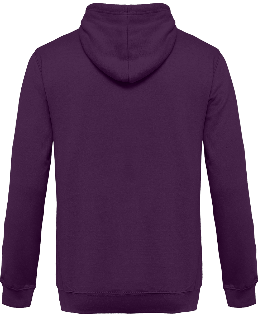 Customizable Bicolor Zipped Sweatshirt Purple / Sun Yellow
