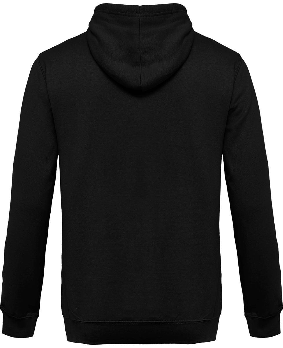 Customizable Bicolor Zipped Sweatshirt KARIBAN Black / Fine Grey