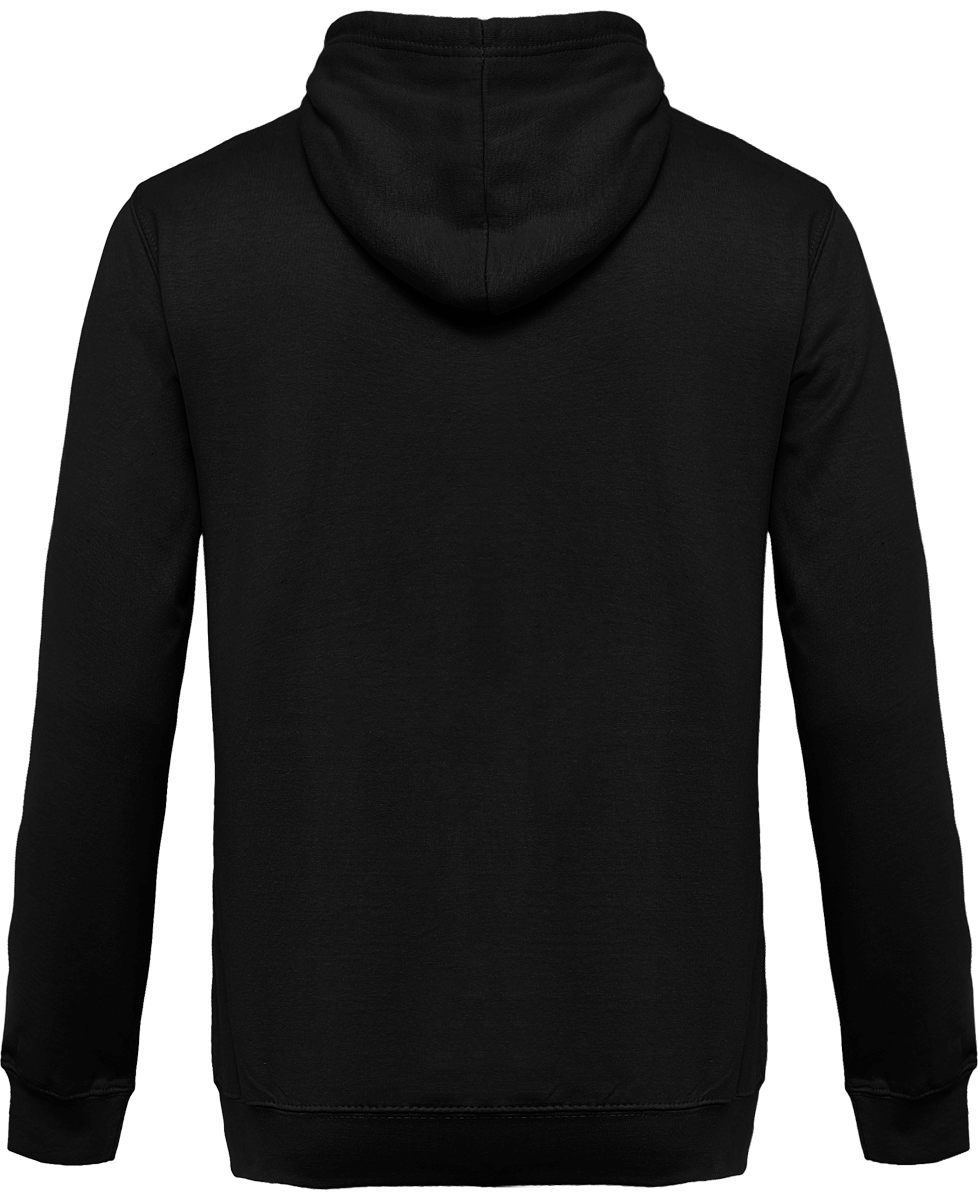 Zweifarbiger Reißverschluss-Sweatshirt Zum Personalisieren Jet Black / Orange Crush