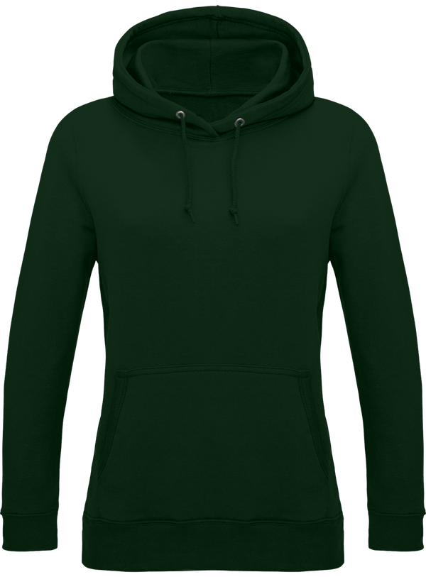 Sweat-Shirt À Capuche Femme Personnalisé :  Bottle Green