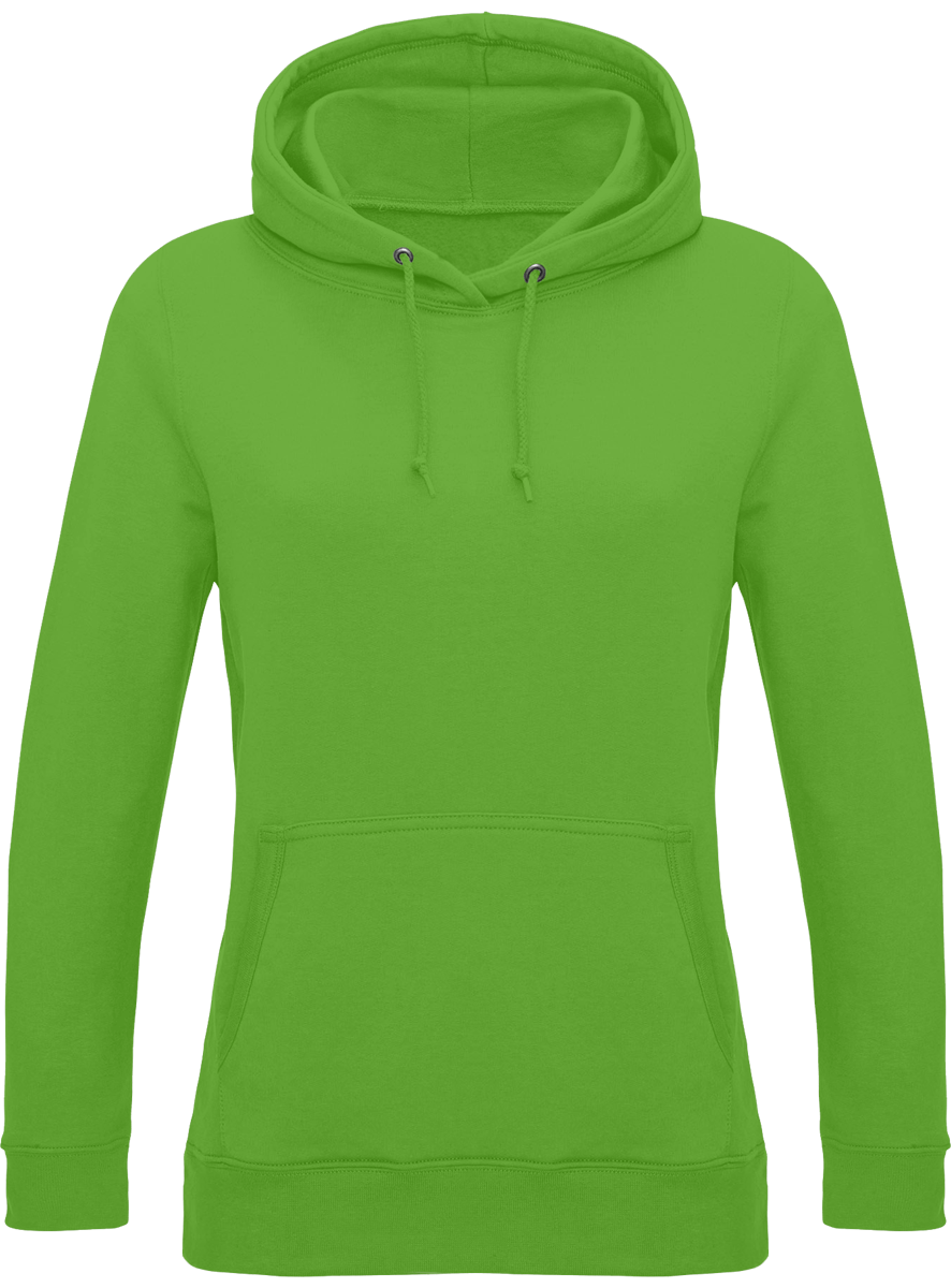 Customizable Women's Hooded Sweatshirt: Lime