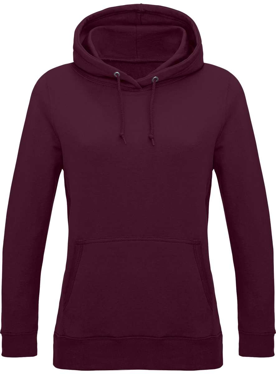 Customizable Women's Hooded Sweatshirt: Plum