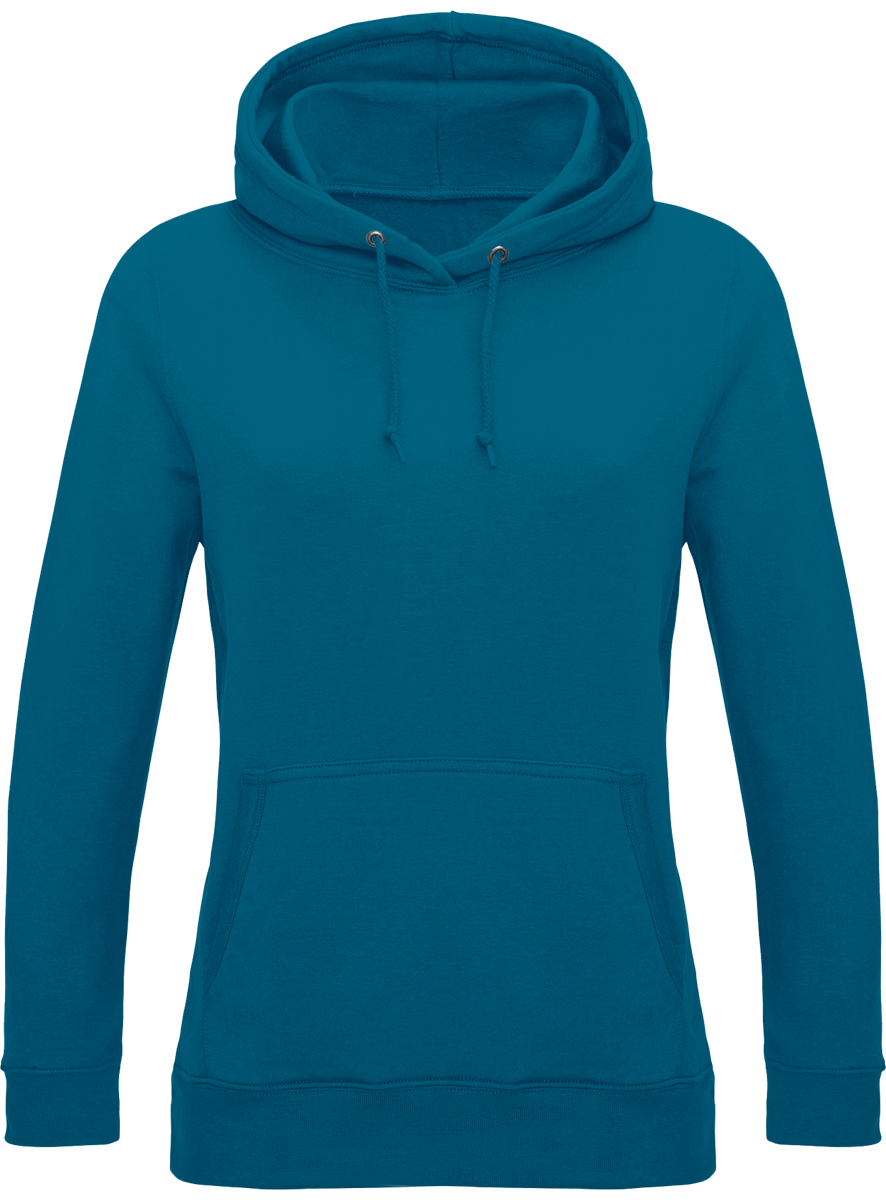 Customizable Women's Hooded Sweatshirt: Sapphire Blue