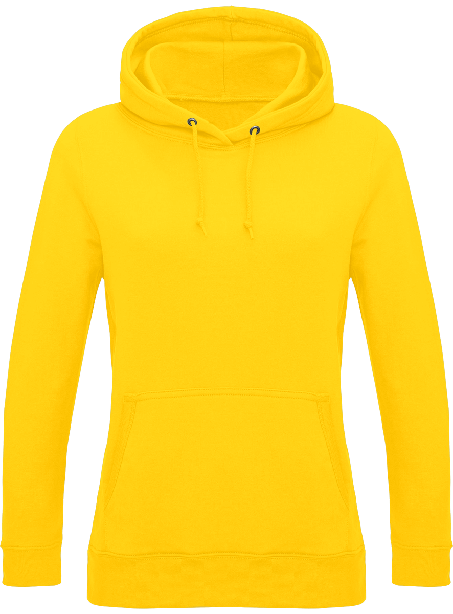 Customizable Women's Hooded Sweatshirt: Kariban Yellow