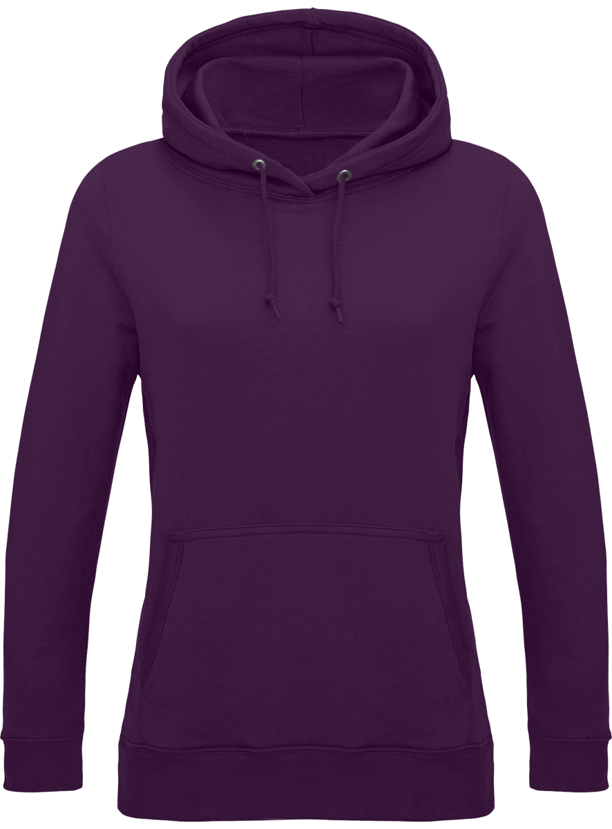 Customizable Women's Hooded Sweatshirt: Purple