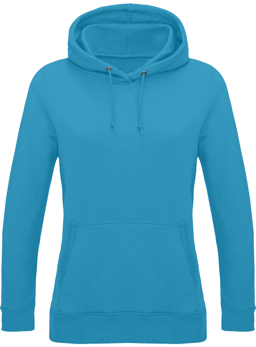 Customizable Hooded Sweatshirt For Women Hawaiian Blue