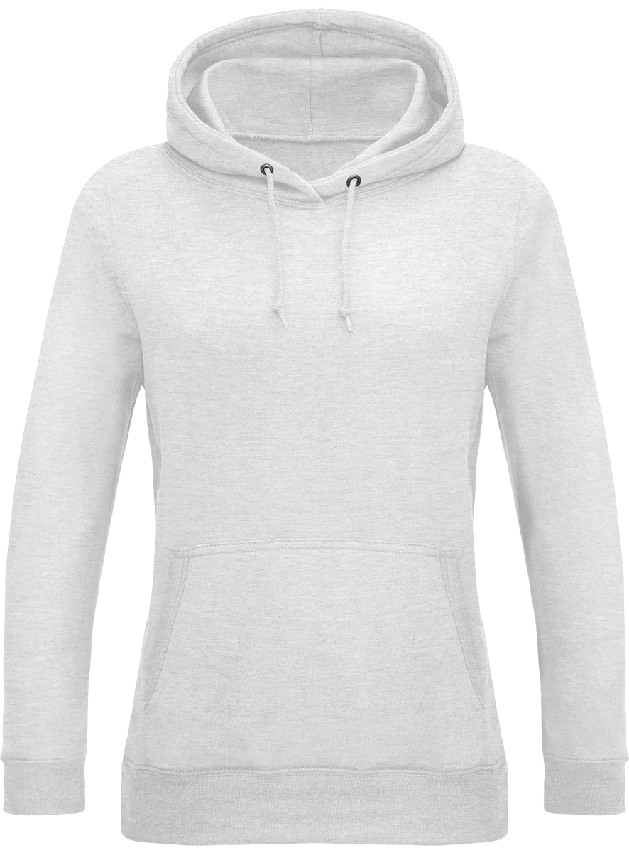 Customizable Women's Hooded Sweatshirt: Ash