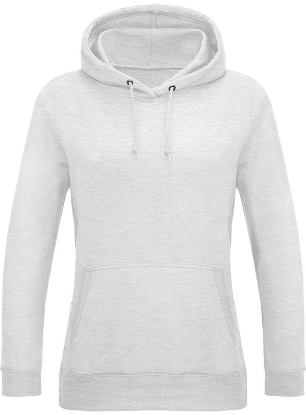 Customizable Women's Hooded Sweatshirt: Ash