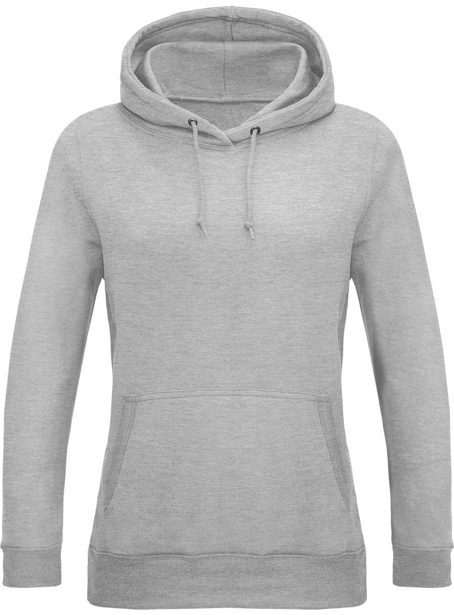Customizable Hooded Sweatshirt For Women Kariban Oxford Grey