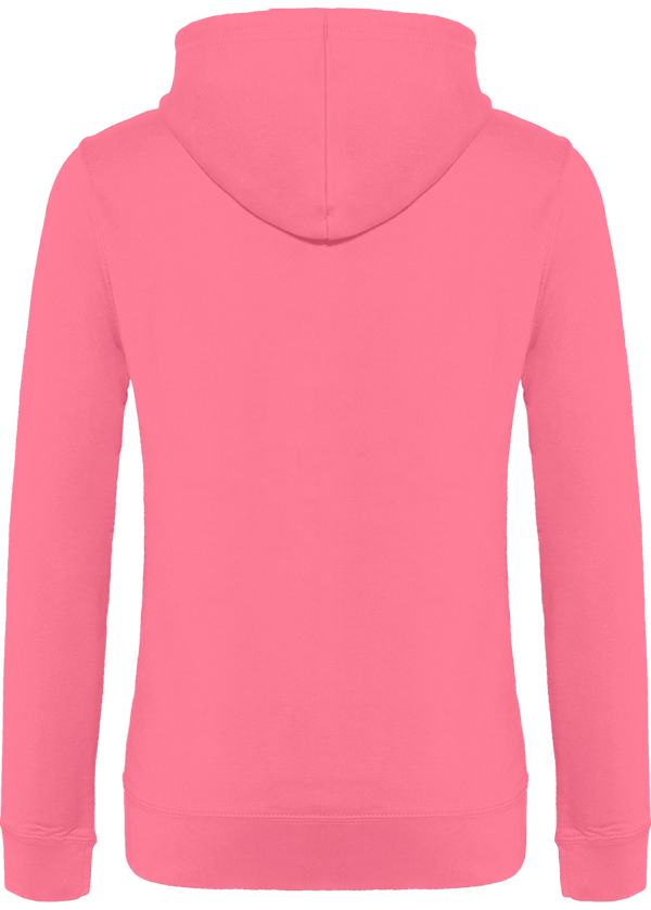 Sweat a capuche femme dos Candyfloss Pink