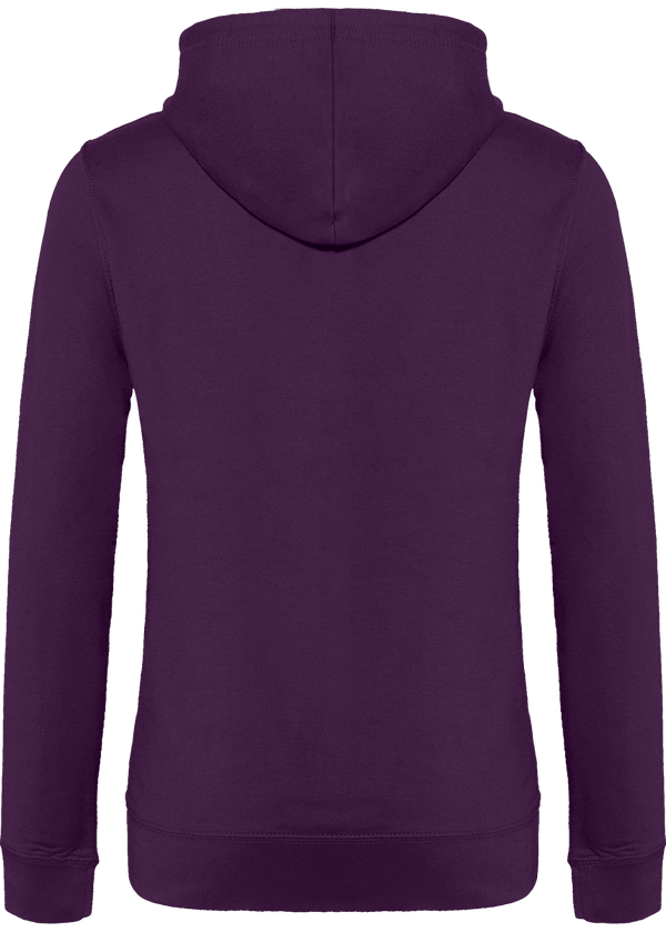 Sweat a capuche femme dos Purple