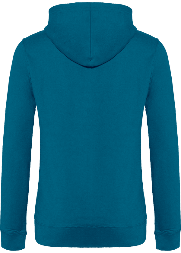 Sweat a capuche femme dos Sapphire Blue