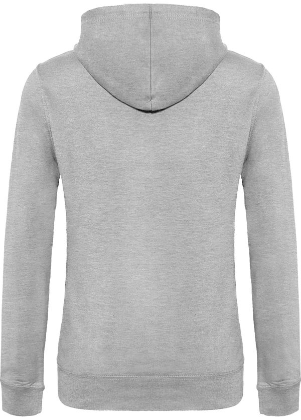 Sweat a capuche femme dos Kariban Oxford Grey