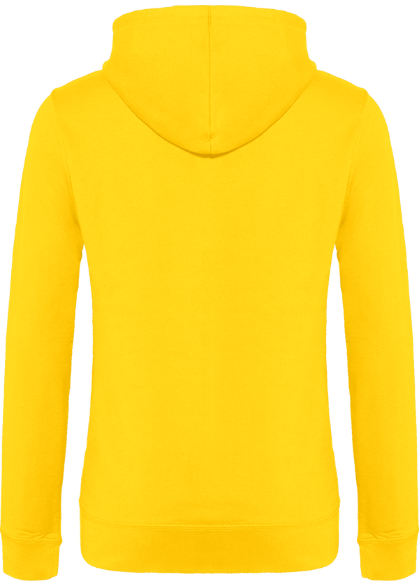 Sweat a capuche femme dos Kariban Yellow