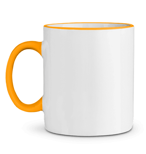 Taza De Cerámica En Contraste De Colores -Tunetoo
 JAUNE OR