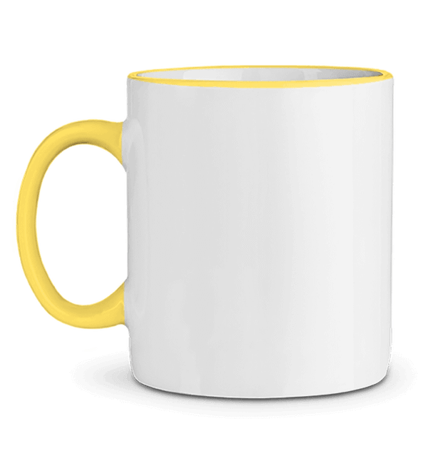 Mug Personnalisé En Céramique Contrasté By Tunetoo JAUNE CLAIR
