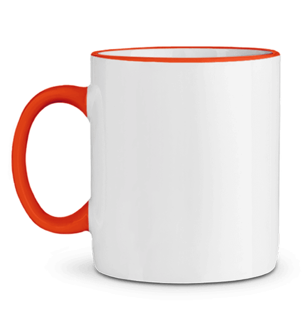 Taza De Cerámica En Contraste De Colores -Tunetoo
 ORANGE
