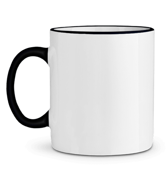 Contrasting Personalised Ceramic Mug On Tunetoo NOIR