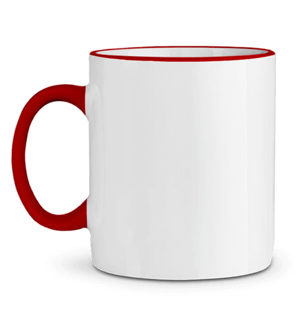 Mug rebord contraste plexus ROUGE