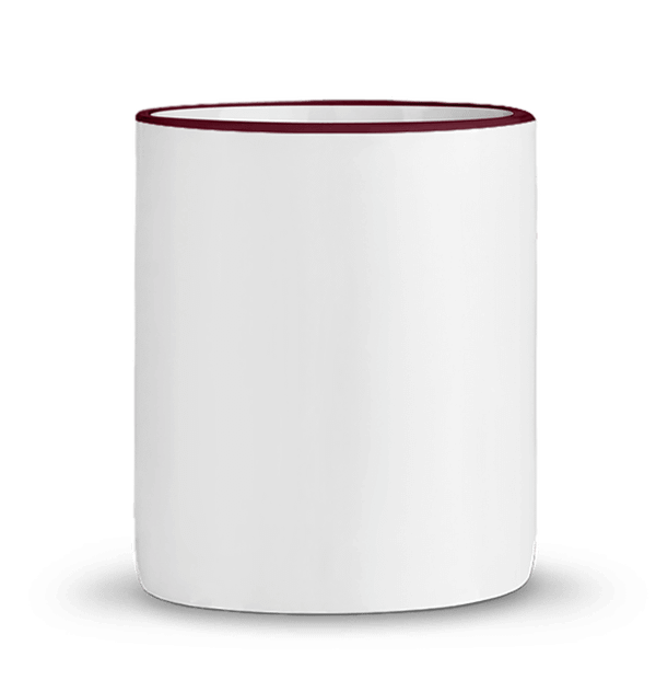 Mug rebord contraste dos BORDEAUX