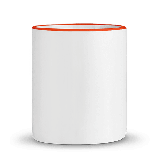 Mug rebord contraste dos ORANGE