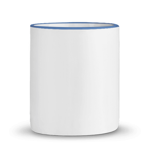 Mug rebord contraste dos BLEU CAMBRIDGE