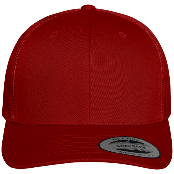 Customizable Vintage Cap With Embroidery Red / Red