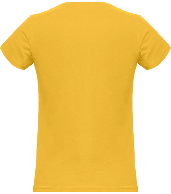 T shirt femme 150g dos Used Yellow