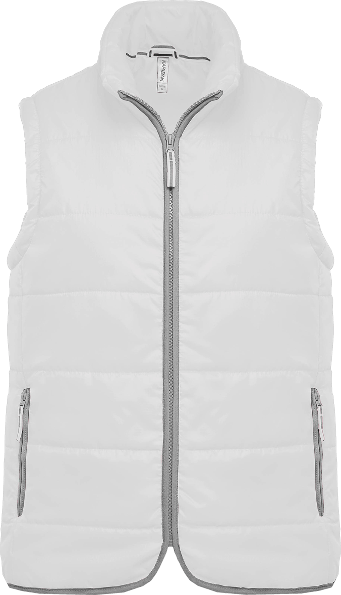 Bodywarmer Matelassé Pour Homme À Personnaliser  White