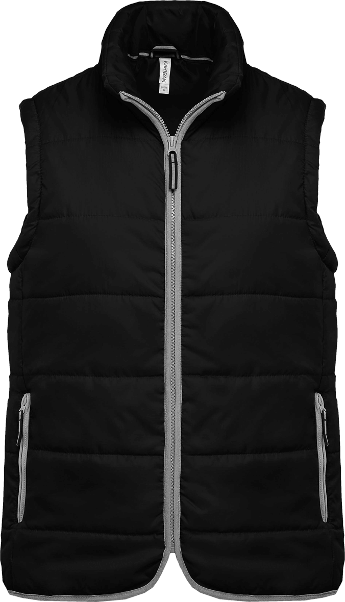 Bodywarmer Matelassé Pour Homme À Personnaliser  Black