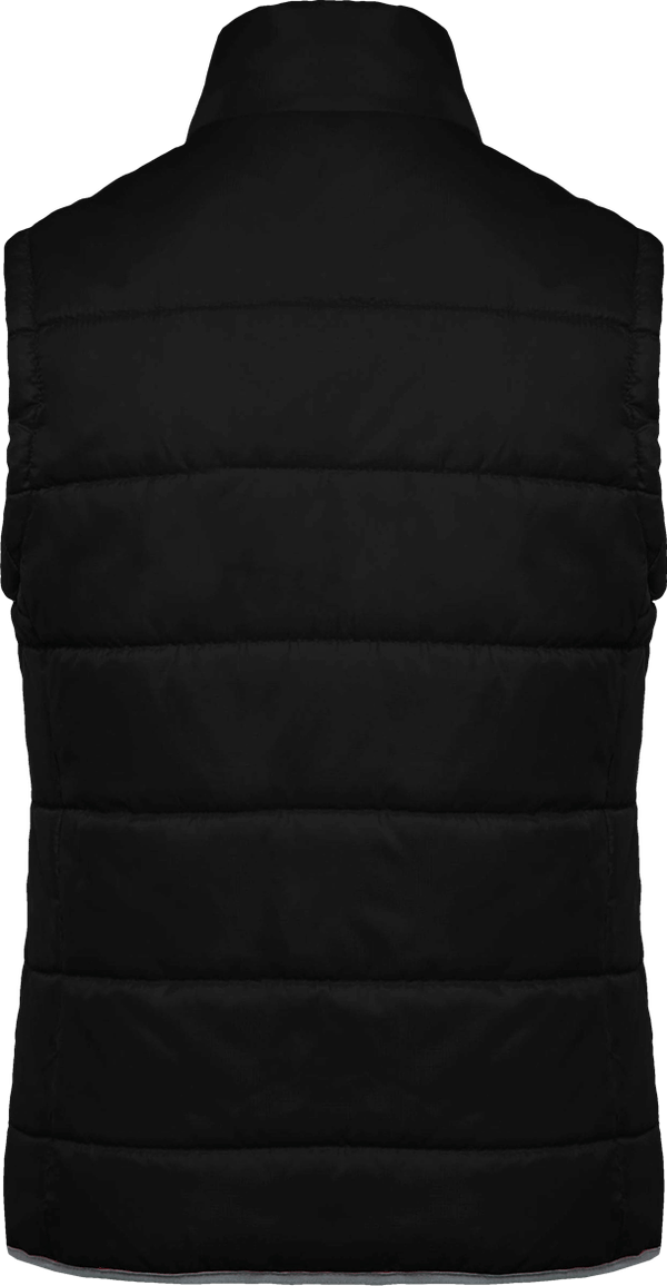 Bodywarmer matelasse dos Black