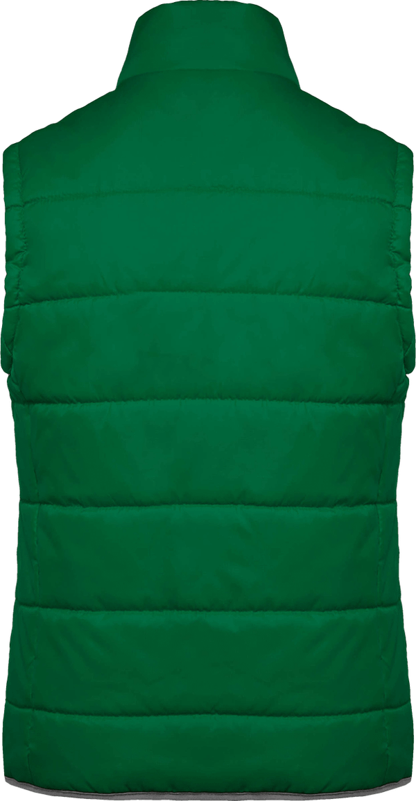 Bodywarmer matelasse dos Kelly Green