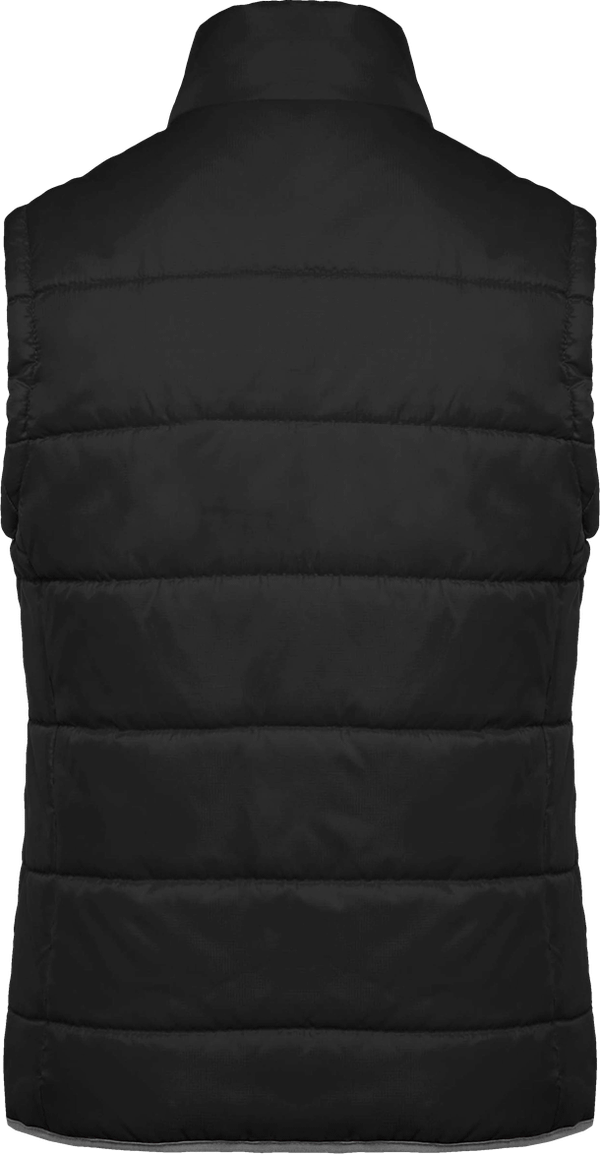 Bodywarmer matelasse dos Dark Grey