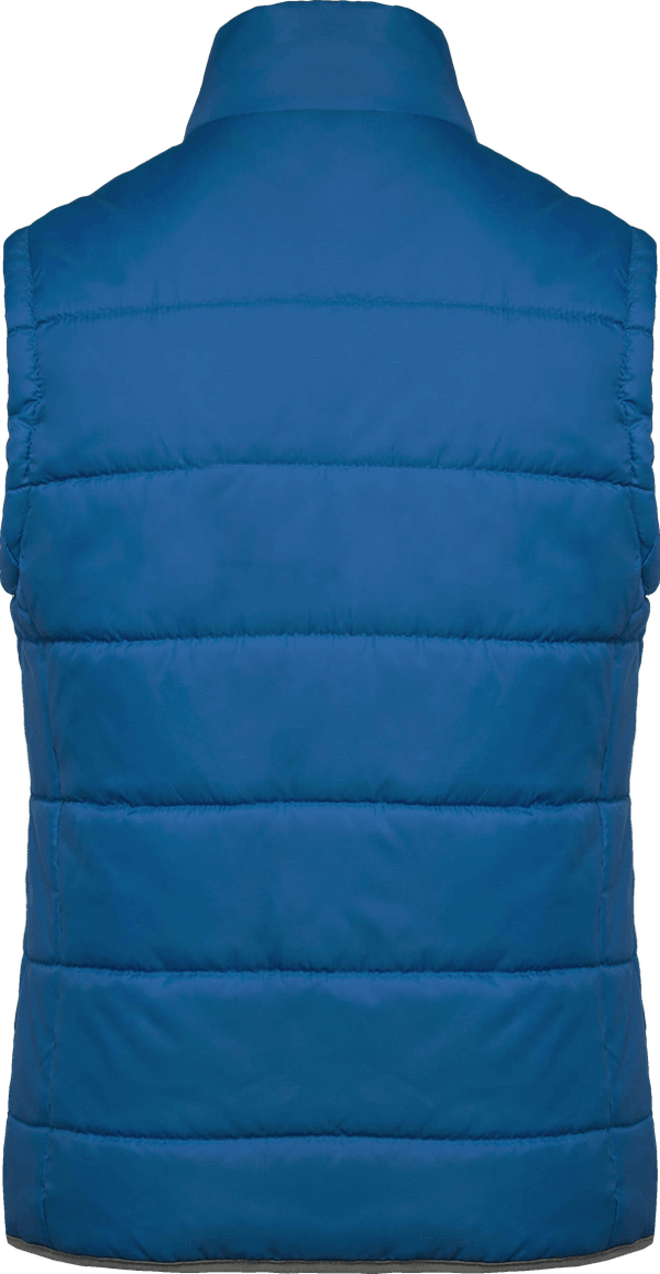 Bodywarmer matelasse dos Light Royal Blue