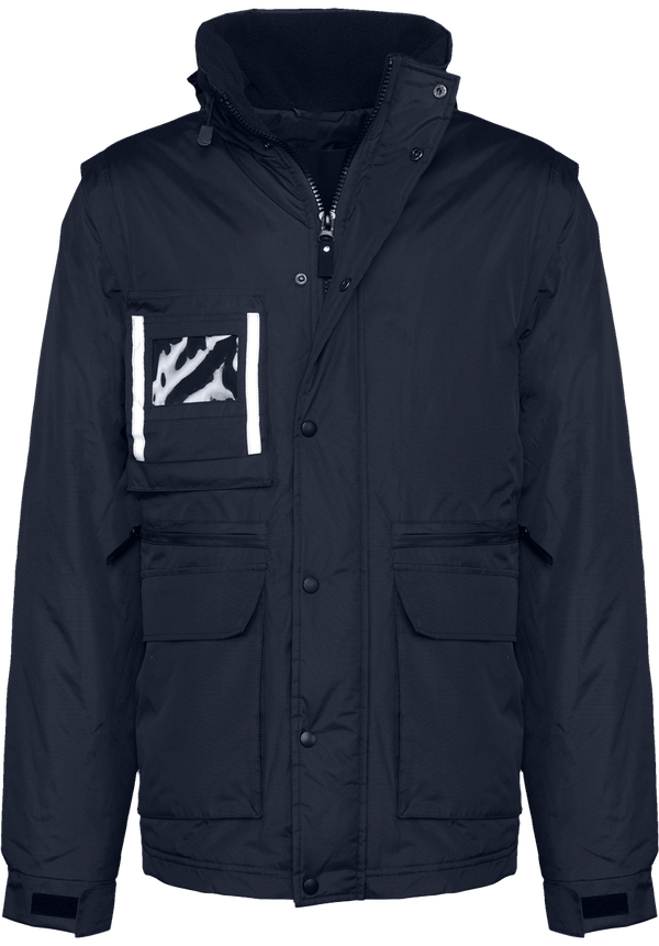 picto Parka De Travail Personnalisée Avec Manches Amovibles Red
