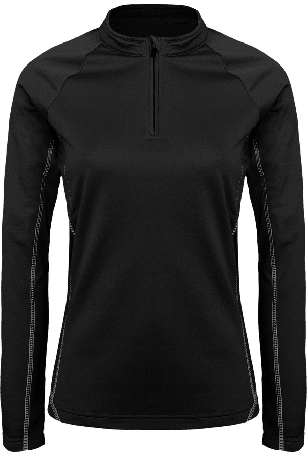 Personalisiertes Damenlauf-Sweatshirt Black