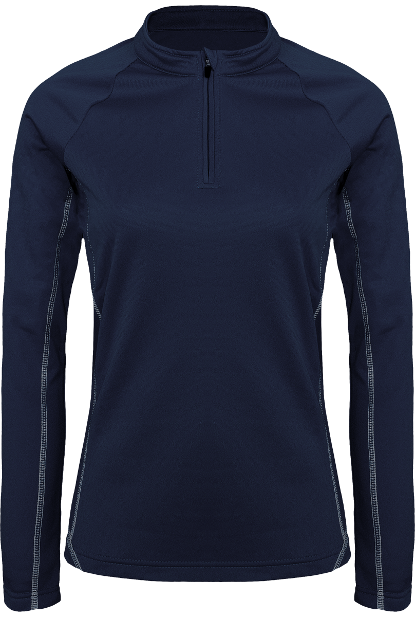 Sudadera Mujer Cremallera 1/4 Personalizada Sporty Navy