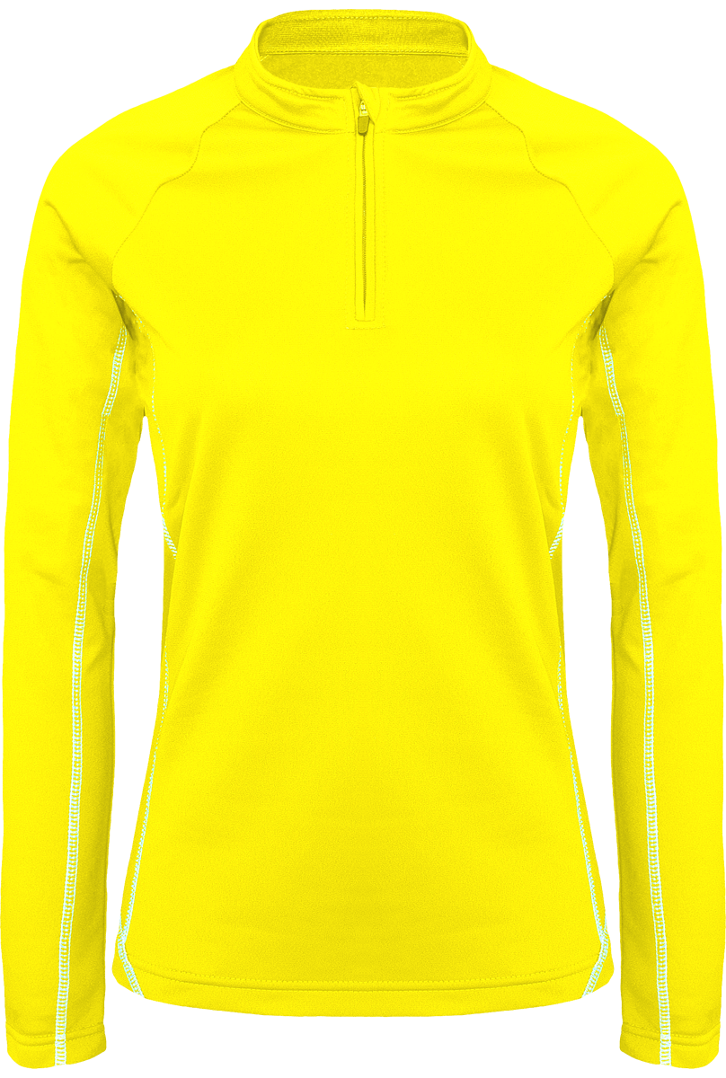 Sweat Femme De Running Personnalisé Fluorescent Yellow