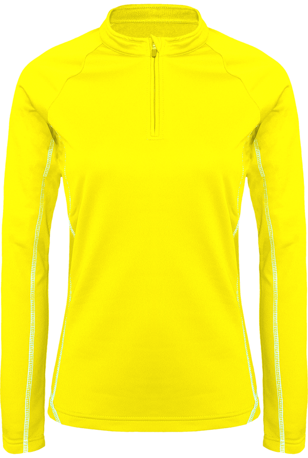 Sweat Femme De Running Personnalisé Fluorescent Yellow