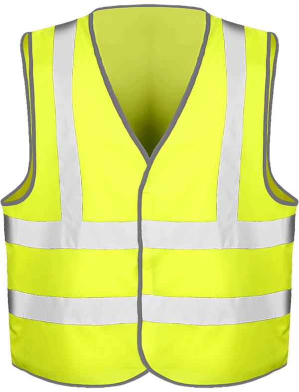 Gilet de Sécurité Orange -  bandes réfléchissantes - R201X Fluorescent Yellow